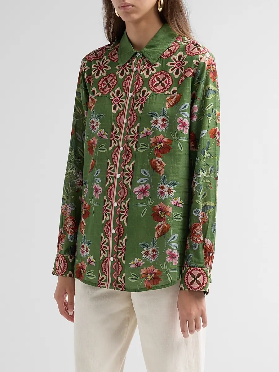 Johnny Was Women's Zarima Vintage Western Shirt | Thumbnail 4 Johnny Was Women's Zarima Vintage Western Shirt | Thumbnail 4