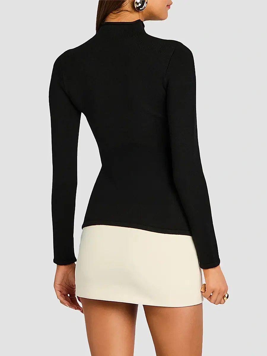 SEROYA Women's Shuri Two-Tone Mini Dress | Thumbnail 3 SEROYA Women's Shuri Two-Tone Mini Dress | Thumbnail 3