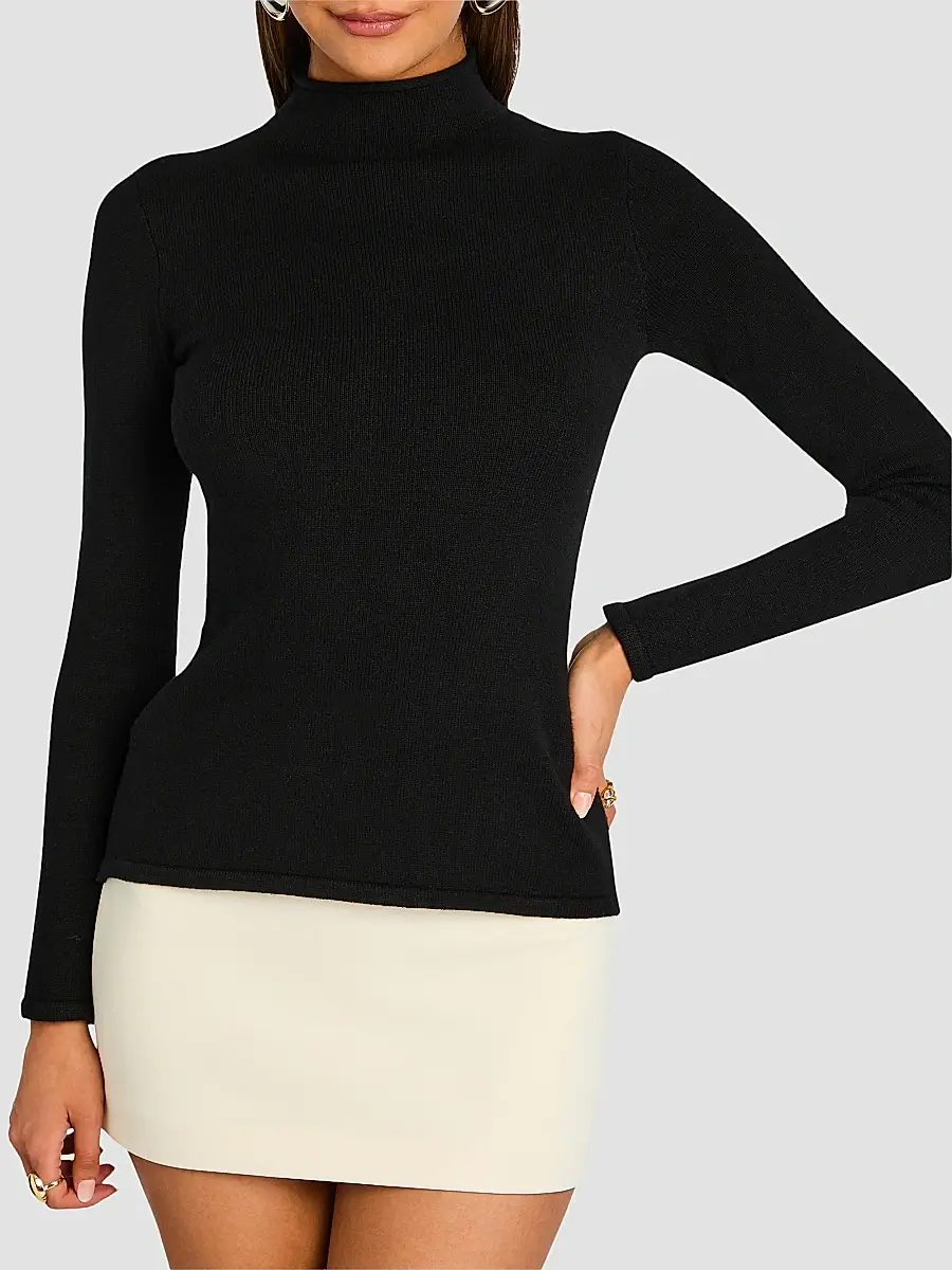 SEROYA Women's Shuri Two-Tone Mini Dress | Thumbnail 4 SEROYA Women's Shuri Two-Tone Mini Dress | Thumbnail 4