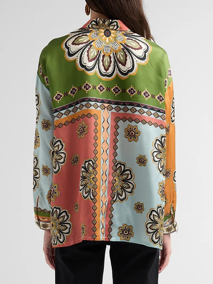 Johnny Was Women's The Audrey Patchwork Shirt | Thumbnail 3 Johnny Was Women's The Audrey Patchwork Shirt | Thumbnail 3
