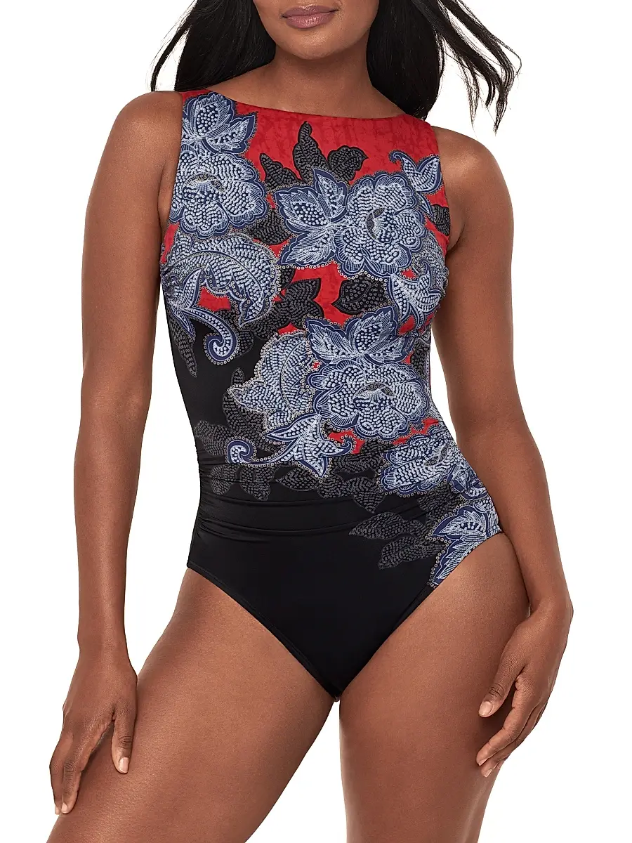Miraclesuit Women's Steel Magnolias Regatta One-Piece Swimsuit | Thumbnail 2 Miraclesuit Women's Steel Magnolias Regatta One-Piece Swimsuit | Thumbnail 2