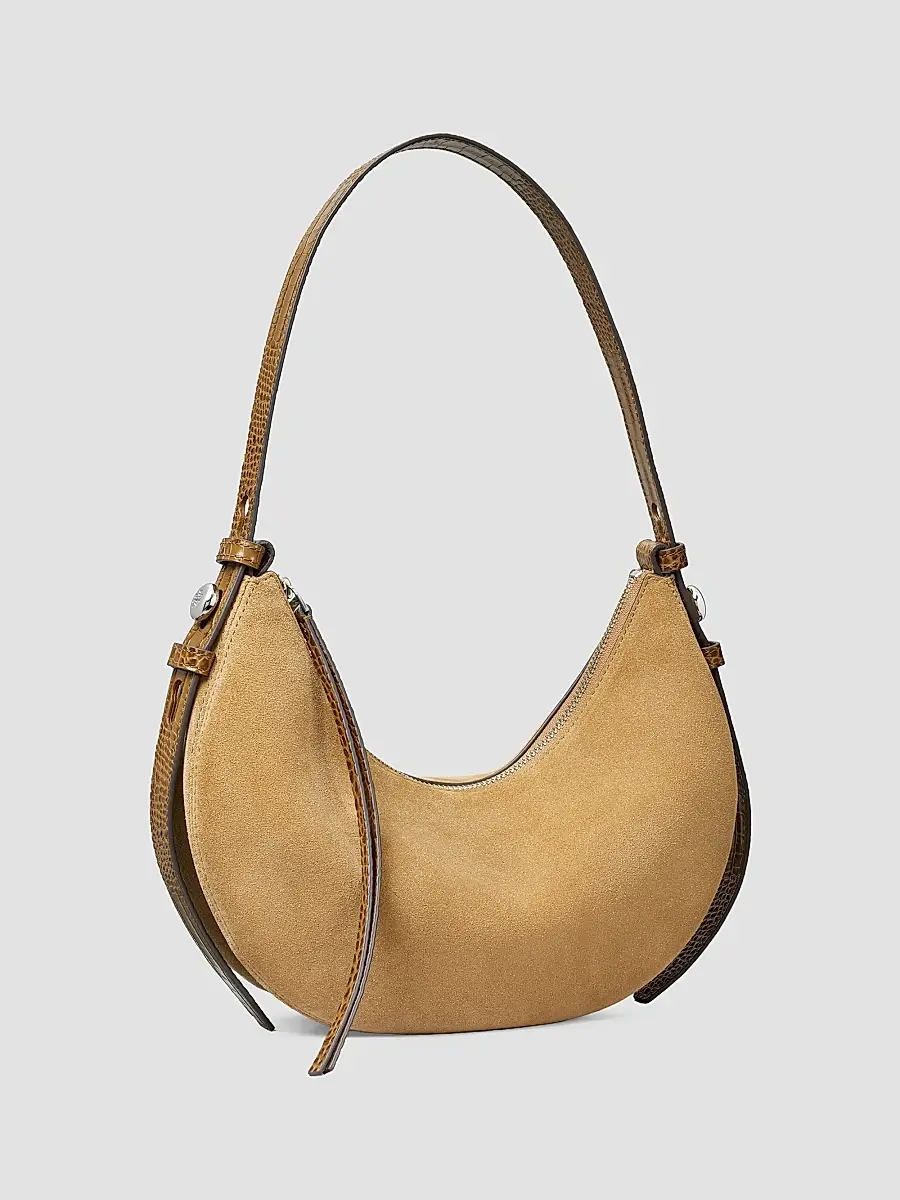 Tory Burch Women's Romy Suede Half Moon Shoulder Bag | Thumbnail 5 Tory Burch Women's Romy Suede Half Moon Shoulder Bag | Thumbnail 5