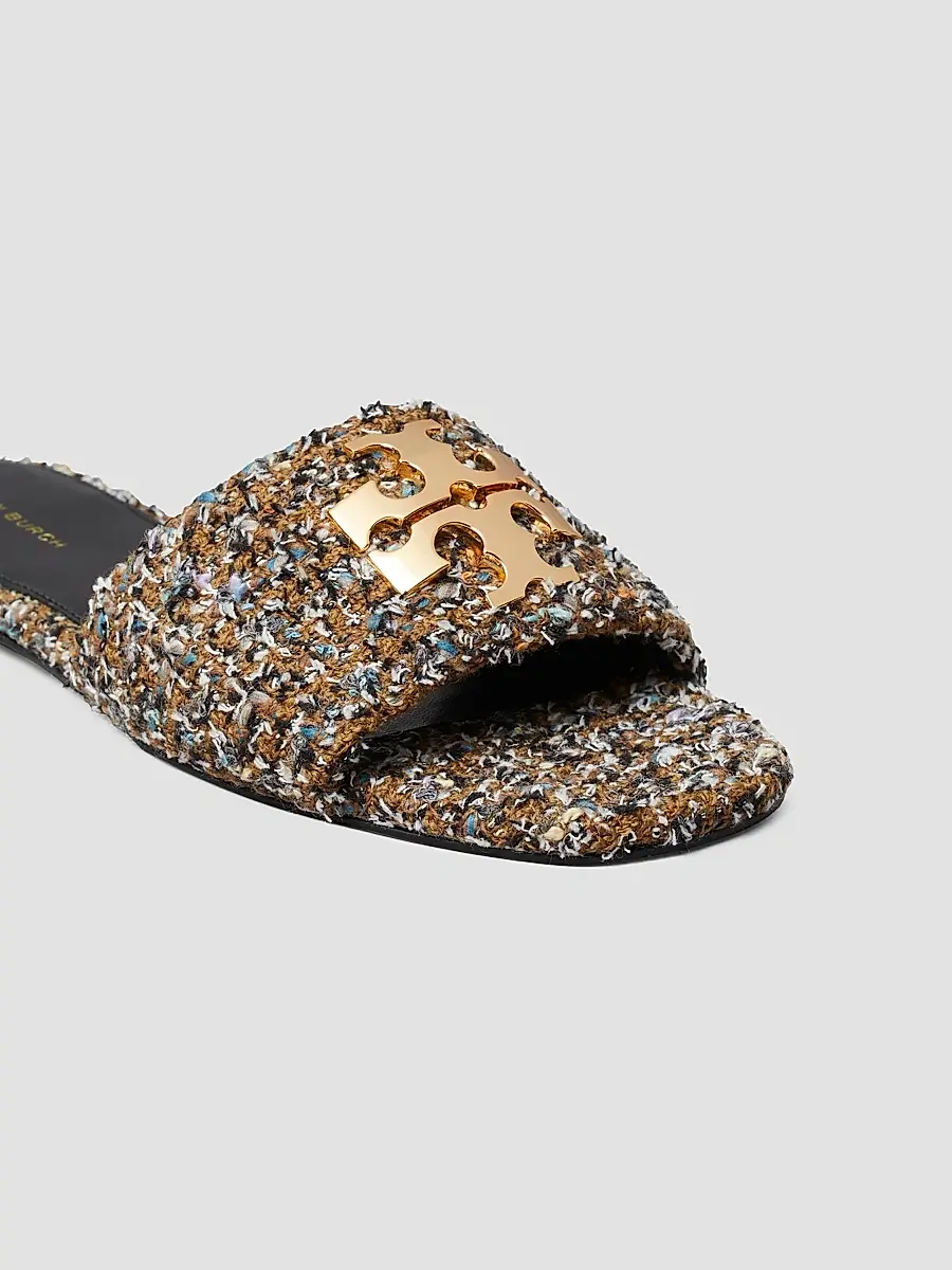 Tory Burch Women's Charlie Tweed Slides | Thumbnail 4 Tory Burch Women's Charlie Tweed Slides | Thumbnail 4
