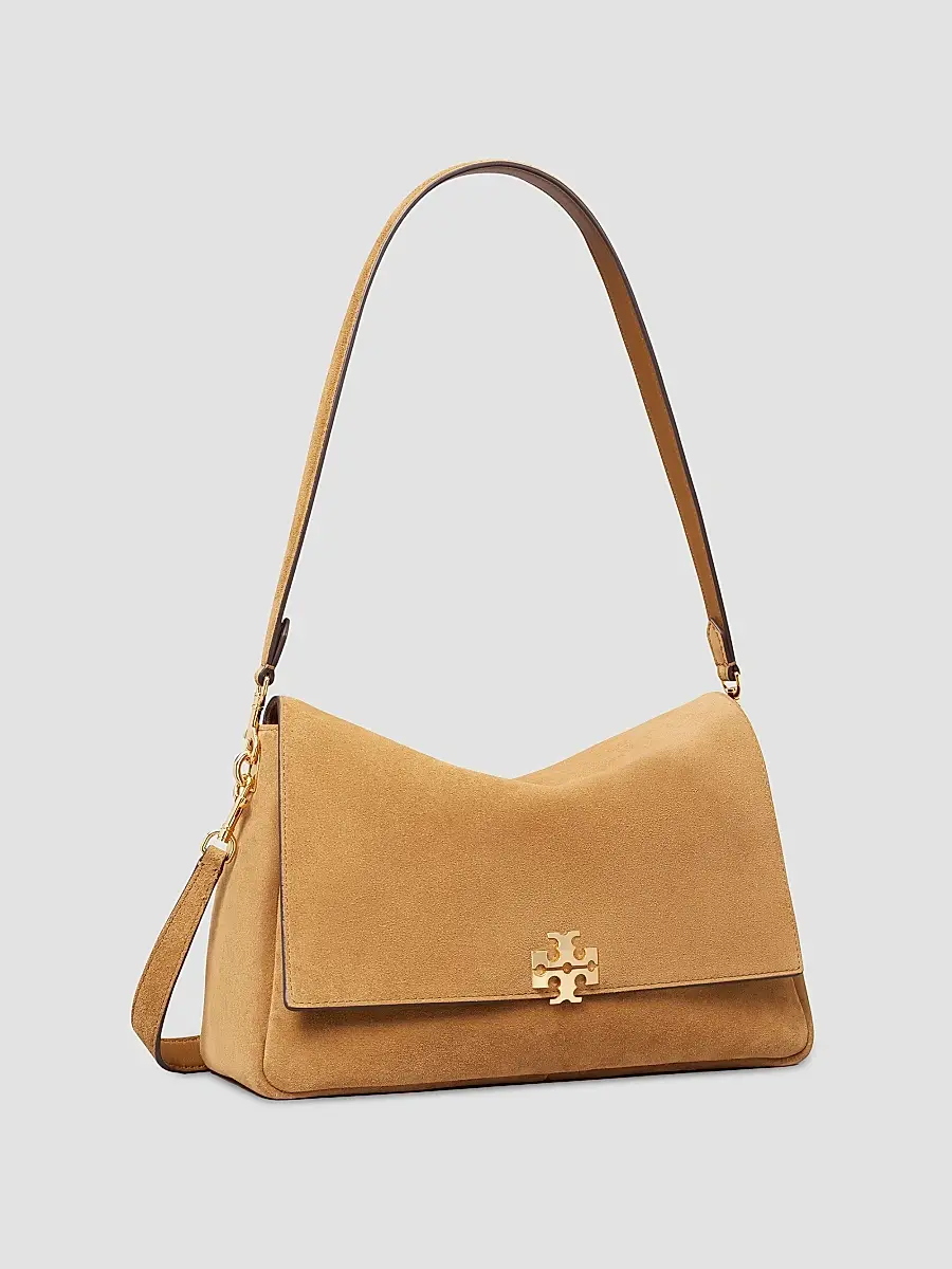 Tory Burch Women's Charlie Suede Shoulder Bag | Thumbnail 4 Tory Burch Women's Charlie Suede Shoulder Bag | Thumbnail 4