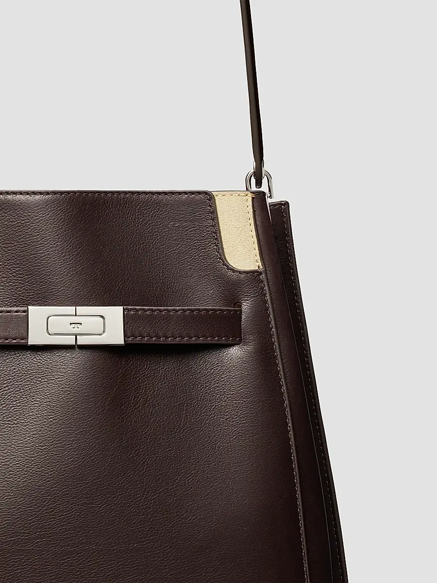 Tory Burch Women's Lee Radziwill Leather Bucket Bag | Thumbnail 3