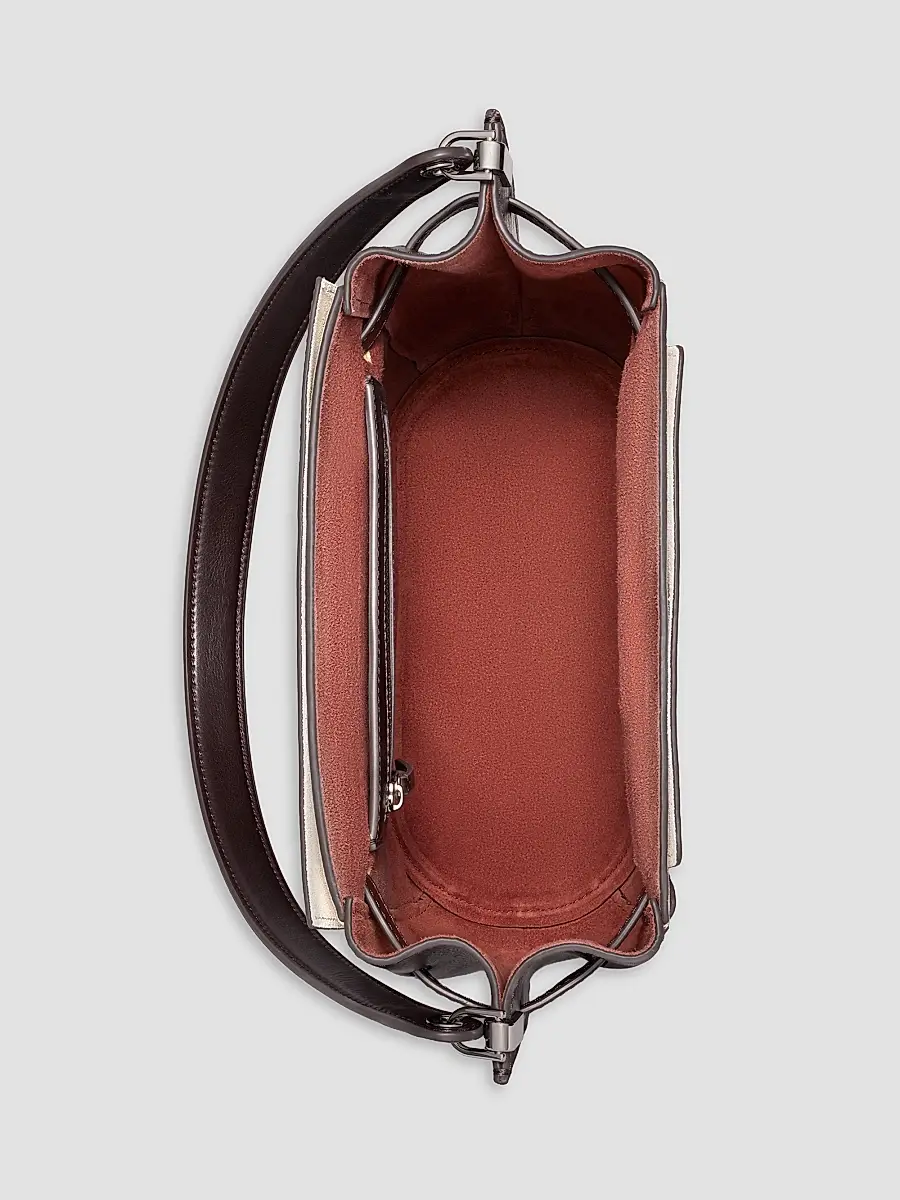 Tory Burch Women's Lee Radziwill Leather Bucket Bag | Thumbnail 4