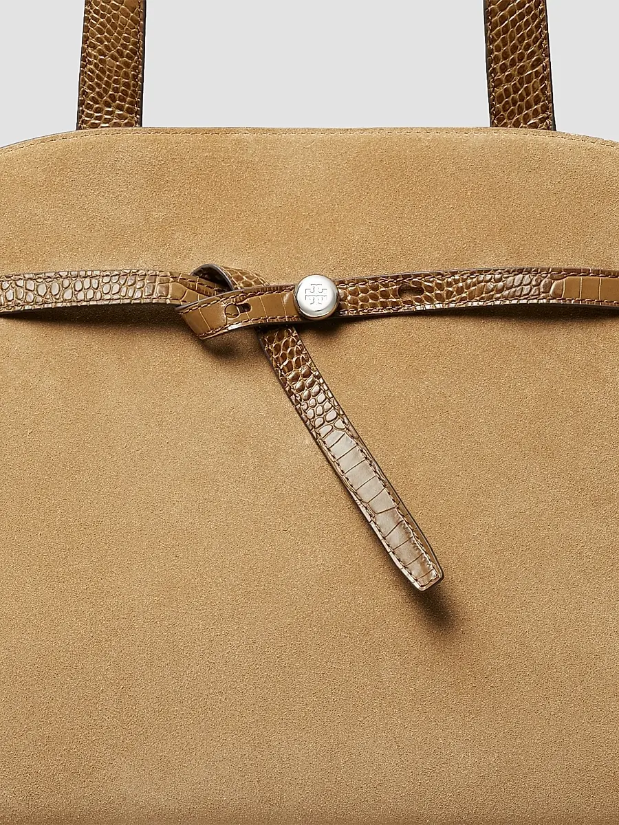 Tory Burch Women's Romy Large Suede Shoulder Bag | Thumbnail 2 Tory Burch Women's Romy Large Suede Shoulder Bag | Thumbnail 2