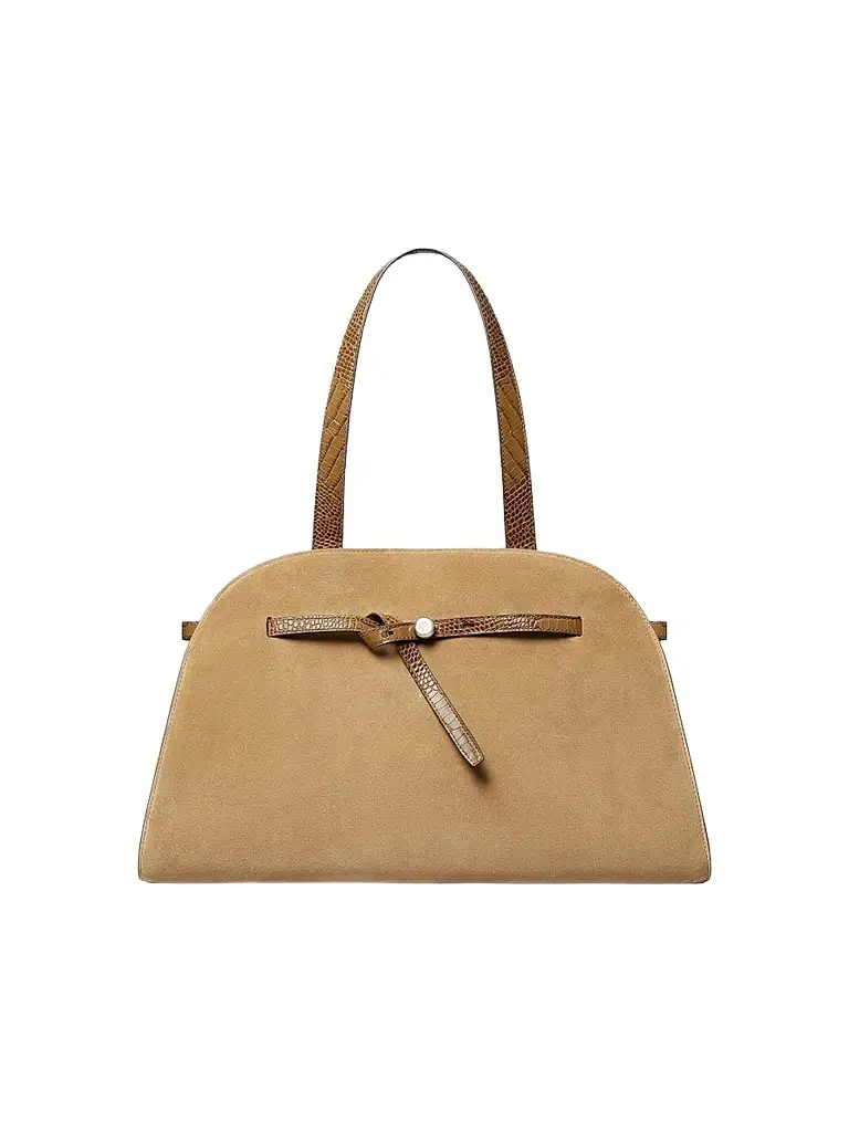 Tory Burch Women's Romy Large Suede Shoulder Bag