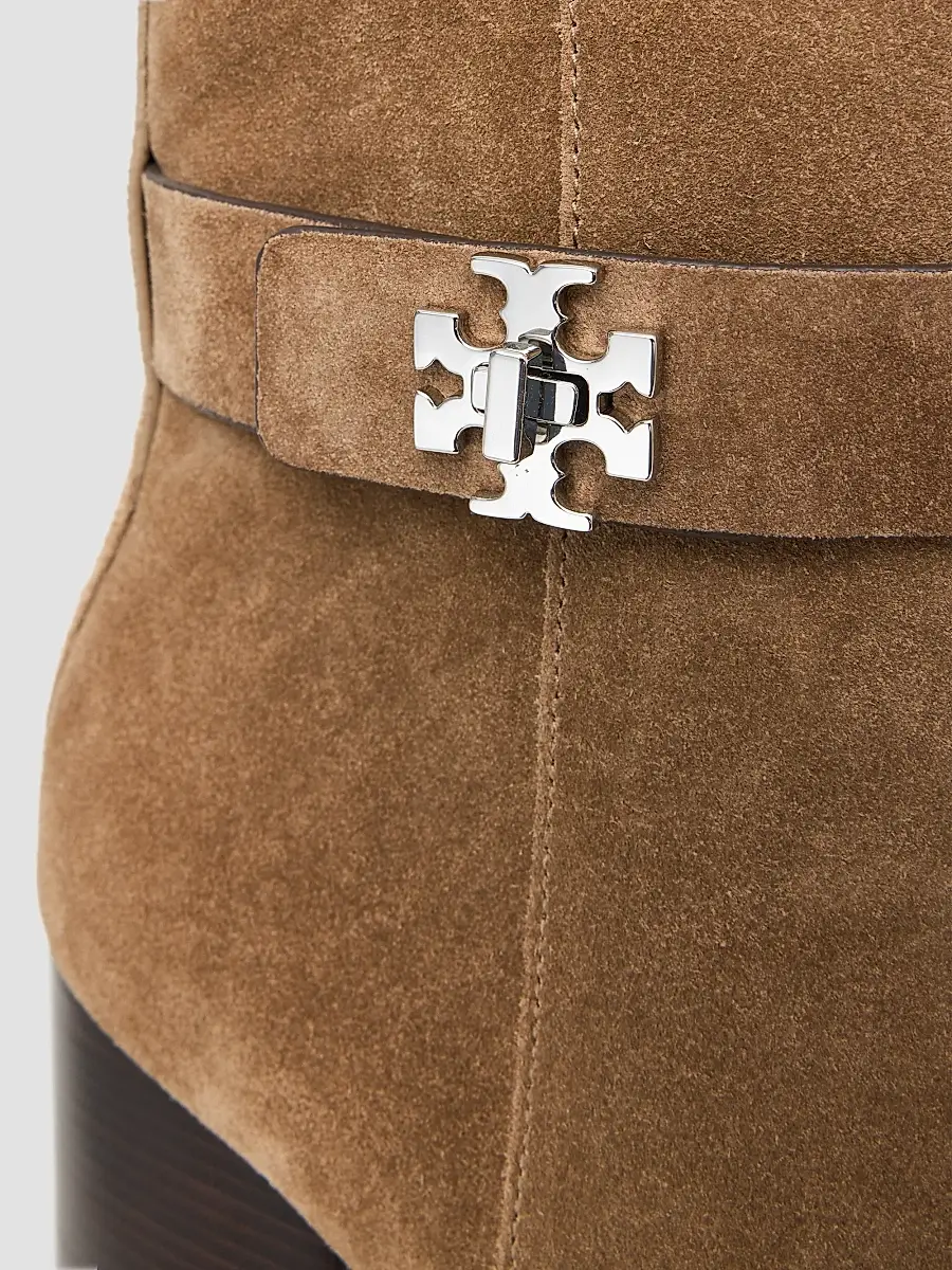 Tory Burch Women's Turnlock 70MM Suede Ankle Boots | Thumbnail 5 Tory Burch Women's Turnlock 70MM Suede Ankle Boots | Thumbnail 5