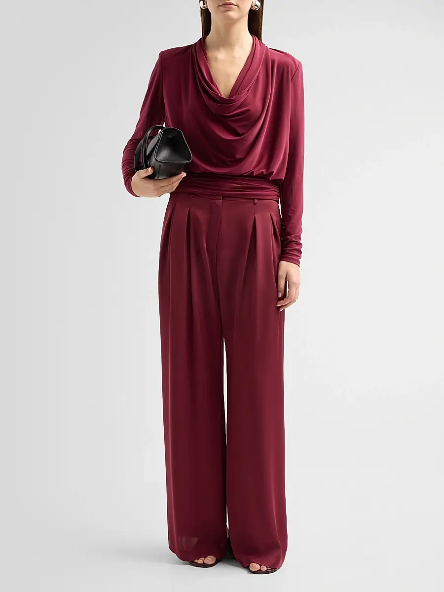Ramy Brook Women's Eden Jersey Long-Sleeve Blouse | Thumbnail 2 Ramy Brook Women's Eden Jersey Long-Sleeve Blouse | Thumbnail 2