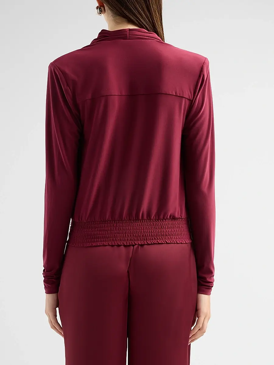 Ramy Brook Women's Eden Jersey Long-Sleeve Blouse | Thumbnail 3 Ramy Brook Women's Eden Jersey Long-Sleeve Blouse | Thumbnail 3