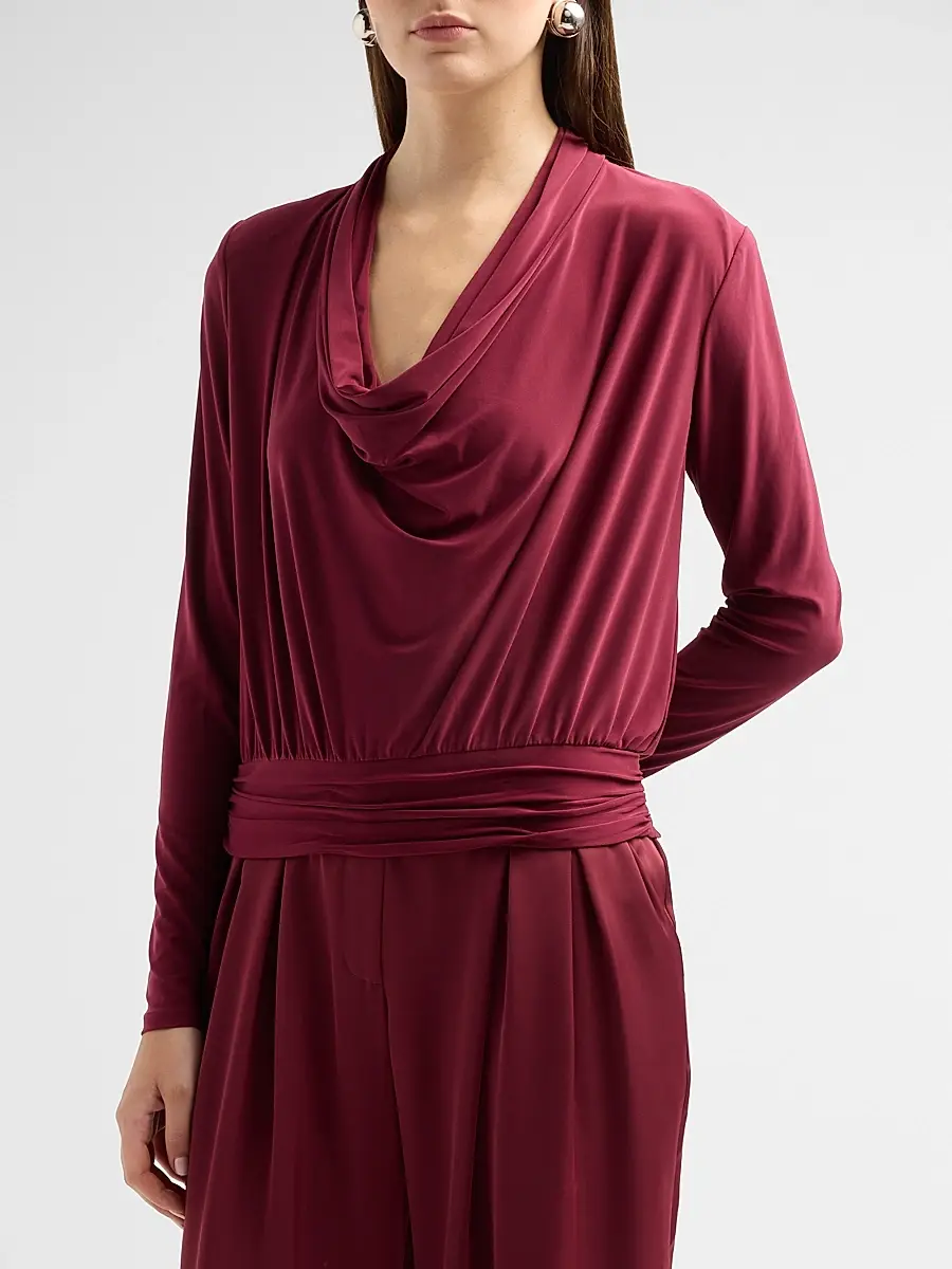 Ramy Brook Women's Eden Jersey Long-Sleeve Blouse | Thumbnail 4 Ramy Brook Women's Eden Jersey Long-Sleeve Blouse | Thumbnail 4