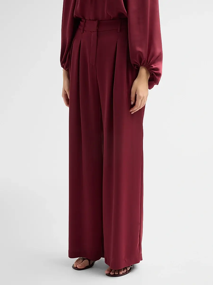 Ramy Brook Women's Oscar Pleated Wide-Leg Pants | Thumbnail 4 Ramy Brook Women's Oscar Pleated Wide-Leg Pants | Thumbnail 4
