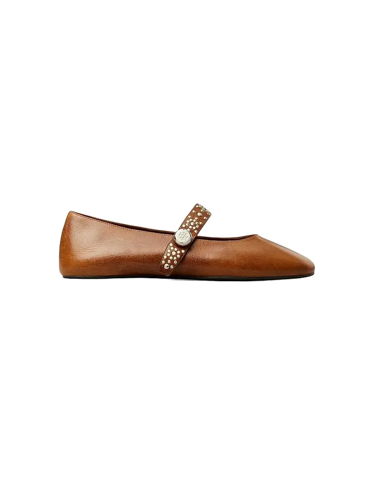 Tory Burch Women's Romy Studded Leather Mary Janes