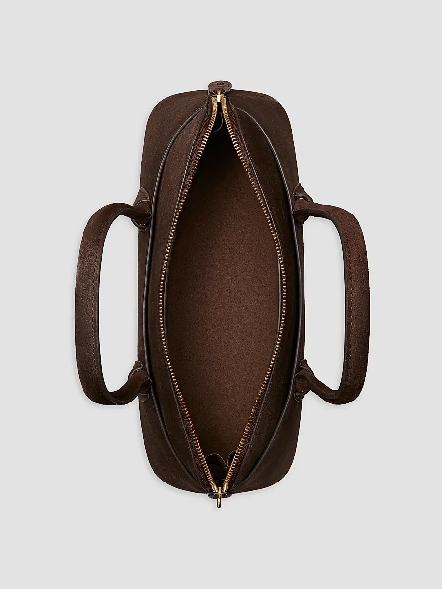 Tory Burch Women's Lock Suede East-West Satchel | Thumbnail 3