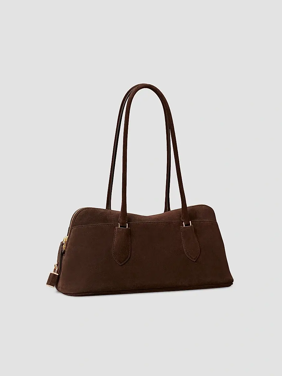 Tory Burch Women's Lock Suede East-West Satchel | Thumbnail 4