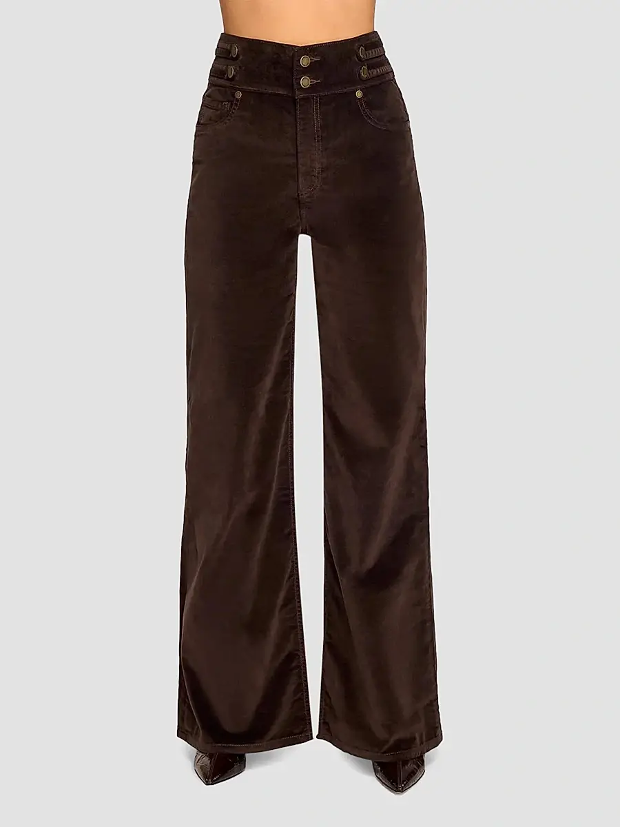Ramy Brook Women's Liv Velveteen High-Rise Jeans | Thumbnail 4 Ramy Brook Women's Liv Velveteen High-Rise Jeans | Thumbnail 4