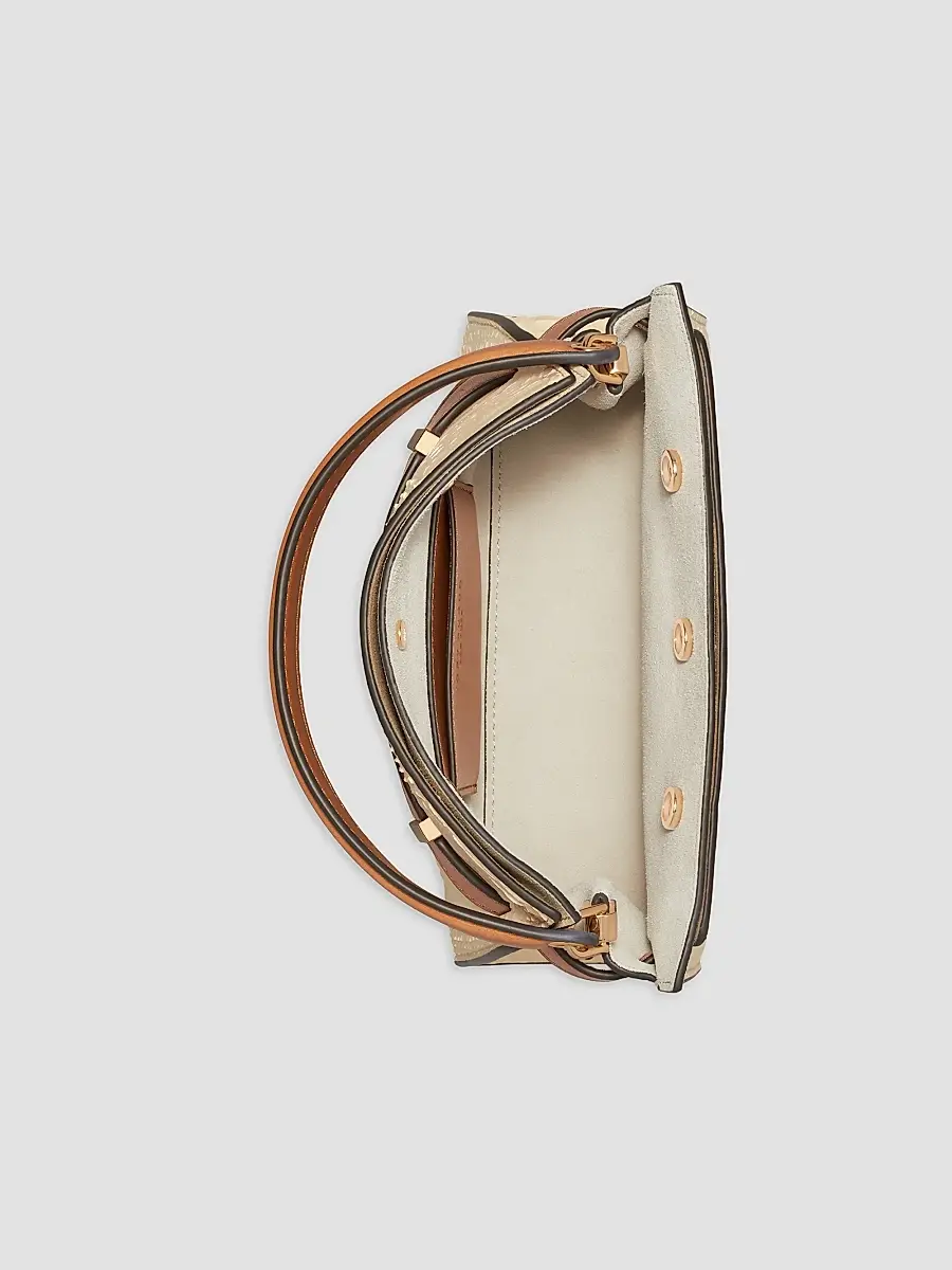 Tory Burch Women's Lee Radziwill Small Snake-Embossed Leather Top Handle Bag | Thumbnail 5 Tory Burch Women's Lee Radziwill Small Snake-Embossed Leather Top Handle Bag | Thumbnail 5