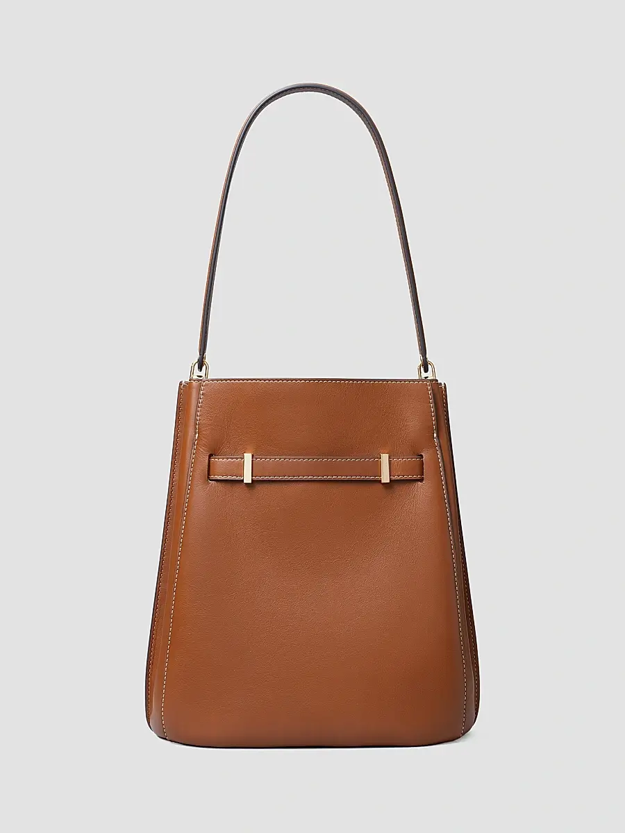Tory Burch Women's Lee Radziwill Leather Bucket Bag | Thumbnail 2 Tory Burch Women's Lee Radziwill Leather Bucket Bag | Thumbnail 2