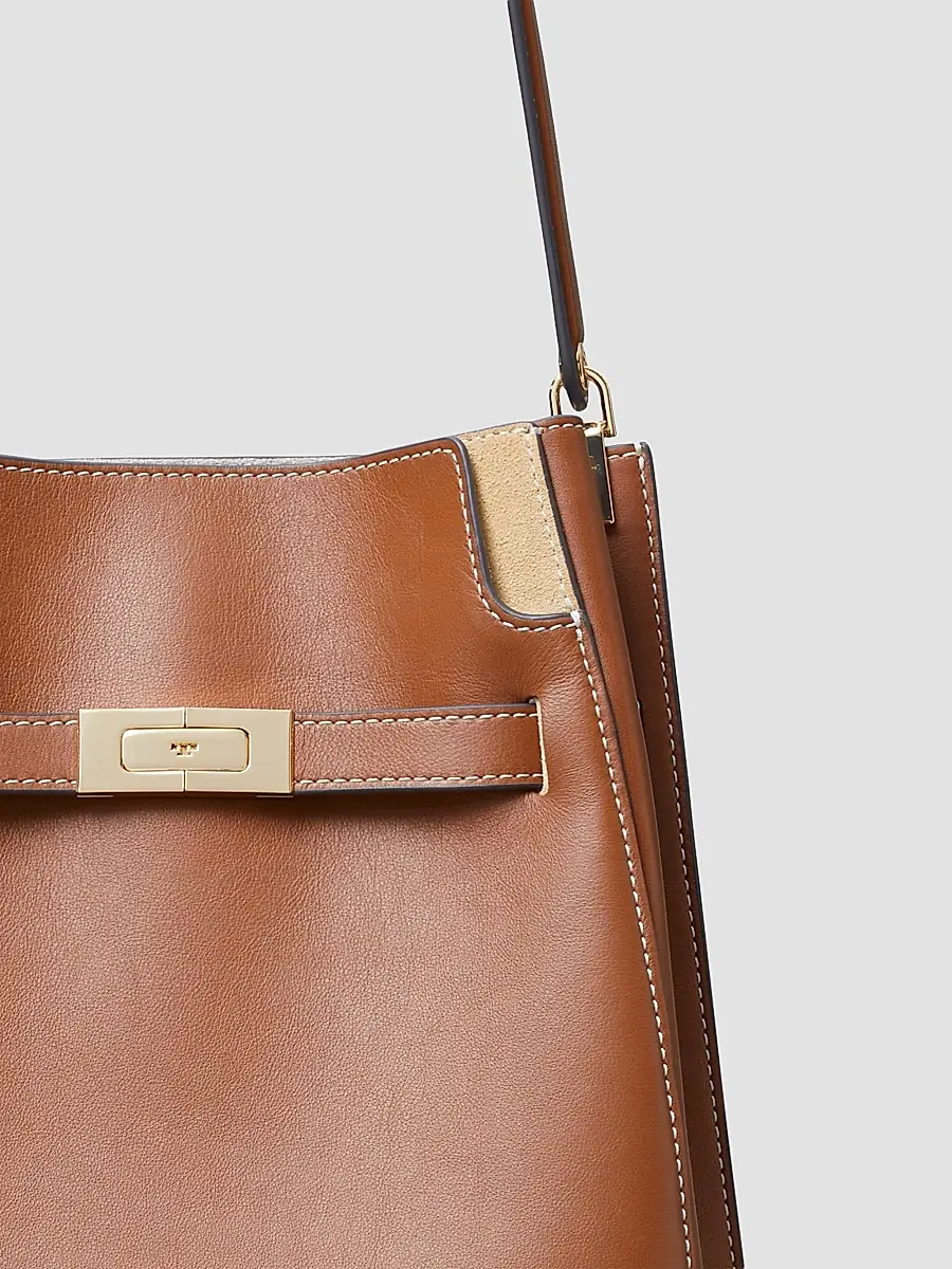 Tory Burch Women's Lee Radziwill Leather Bucket Bag | Thumbnail 3 Tory Burch Women's Lee Radziwill Leather Bucket Bag | Thumbnail 3