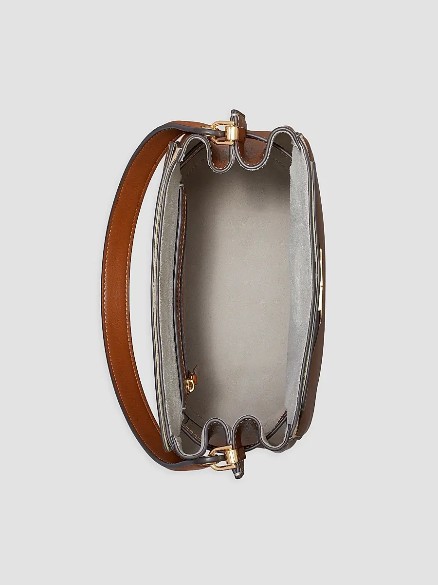 Tory Burch Women's Lee Radziwill Leather Bucket Bag | Thumbnail 4 Tory Burch Women's Lee Radziwill Leather Bucket Bag | Thumbnail 4