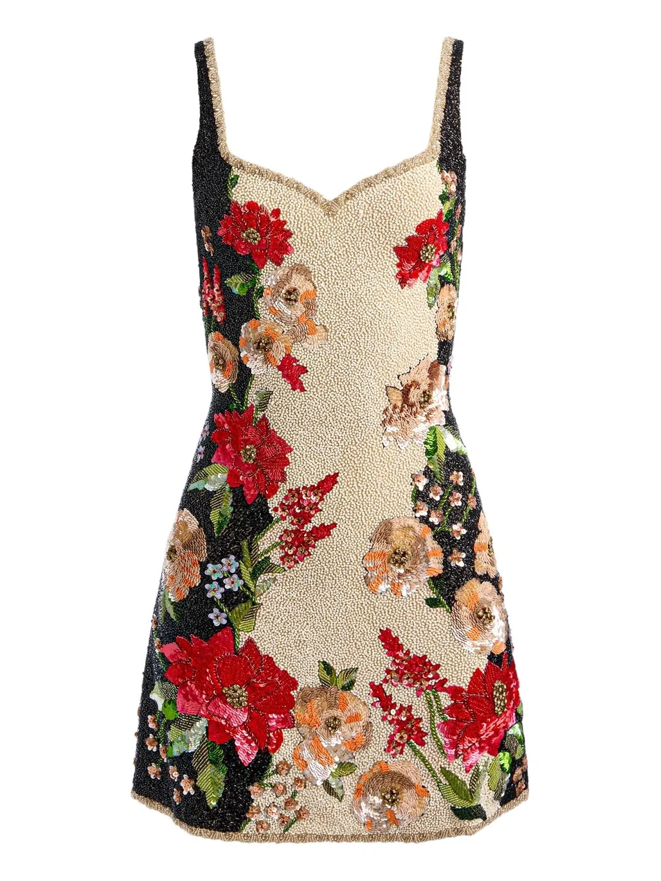 Women's Eve Floral-Beaded Mini Dress Women's Eve Floral-Beaded Mini Dress