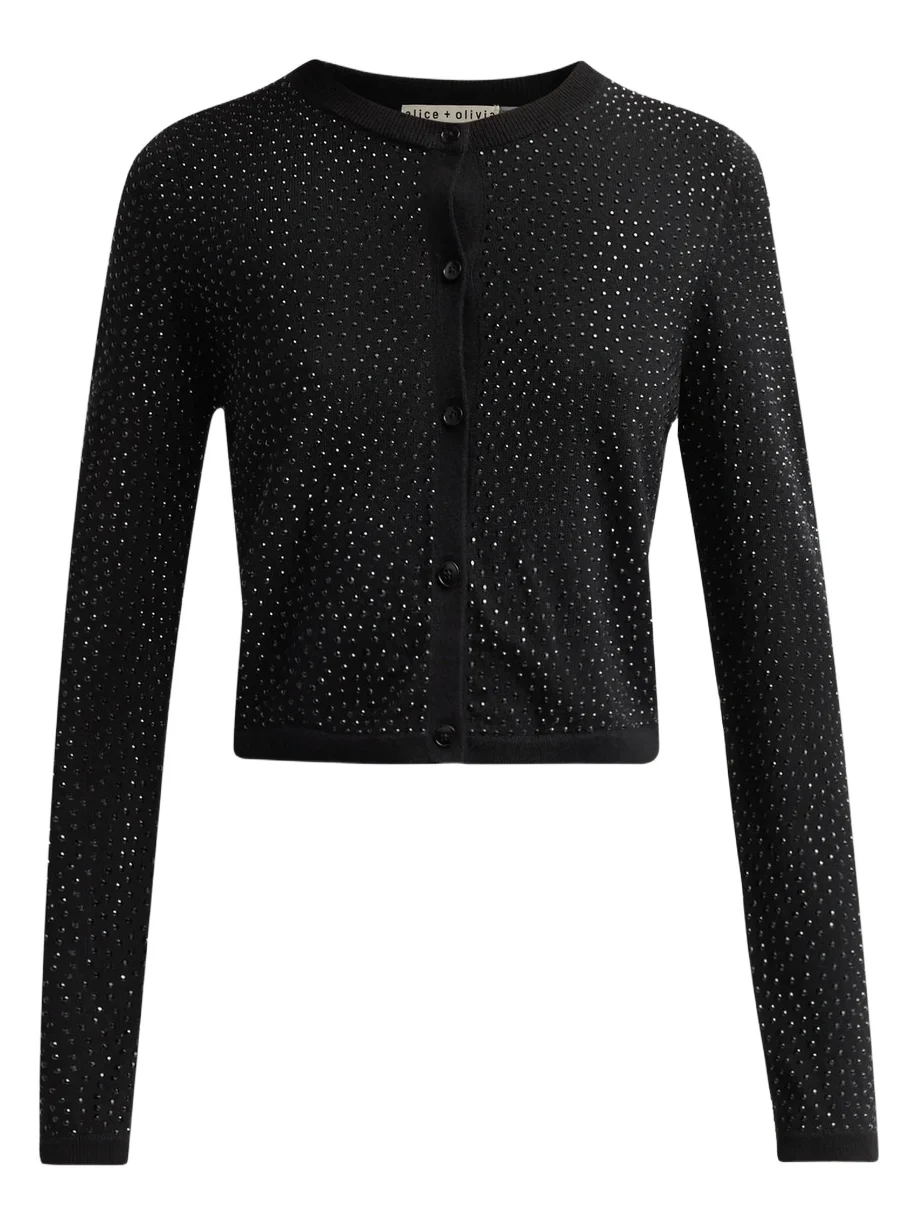 Women's Carson Embellished Wool Cardigan Women's Carson Embellished Wool Cardigan