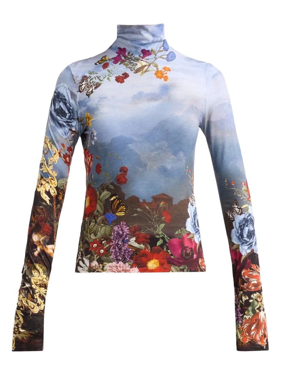 Women's Delaina Printed Turtleneck Top Women's Delaina Printed Turtleneck Top