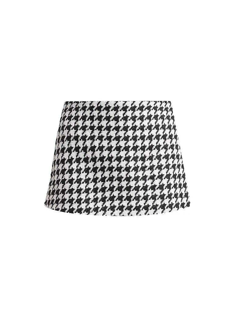 Alice + Olivia Women's Lakelyn Houndstooth Mini Skort
