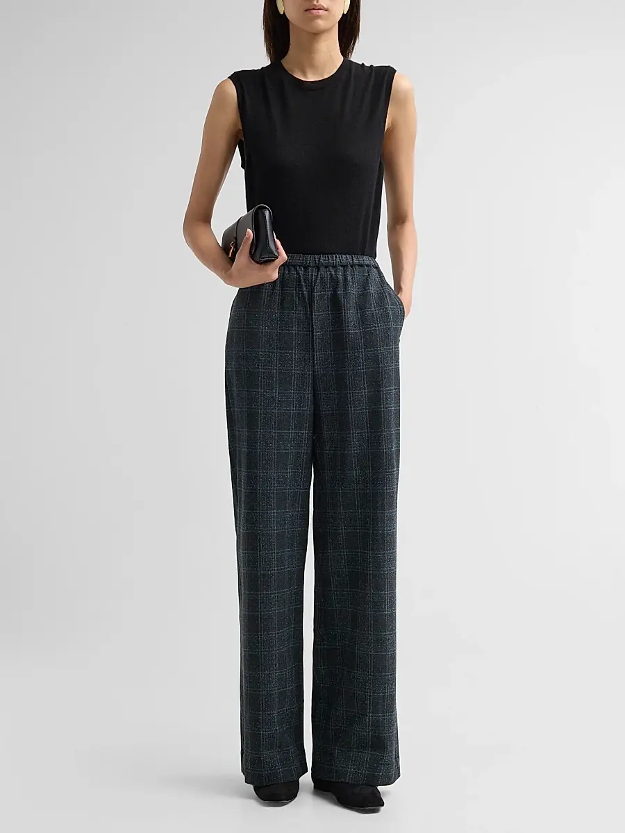 Staud Women's Denali Plaid Pants | Thumbnail 2 Staud Women's Denali Plaid Pants | Thumbnail 2
