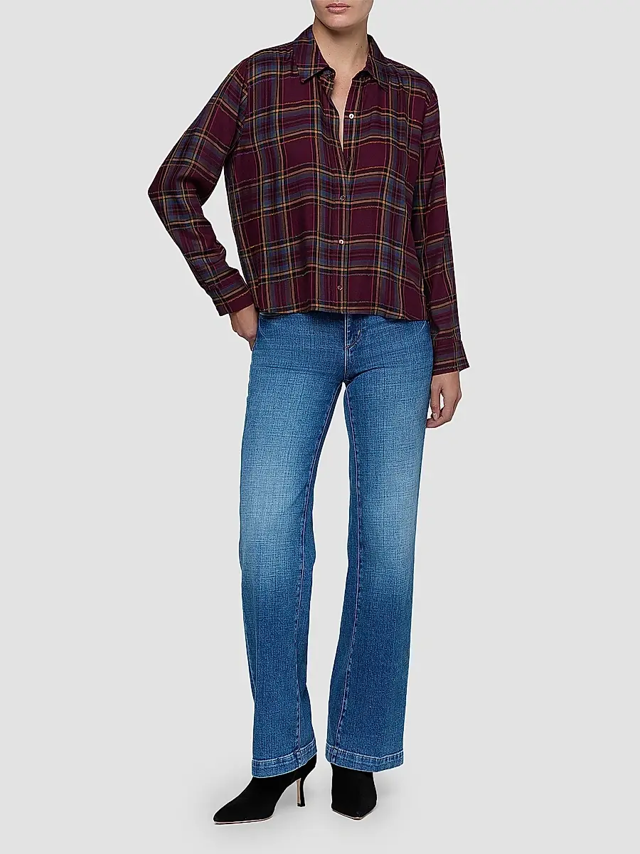 L'Agence Women's Suzette Plaid Button-Front Shirt | Thumbnail 2 L'Agence Women's Suzette Plaid Button-Front Shirt | Thumbnail 2