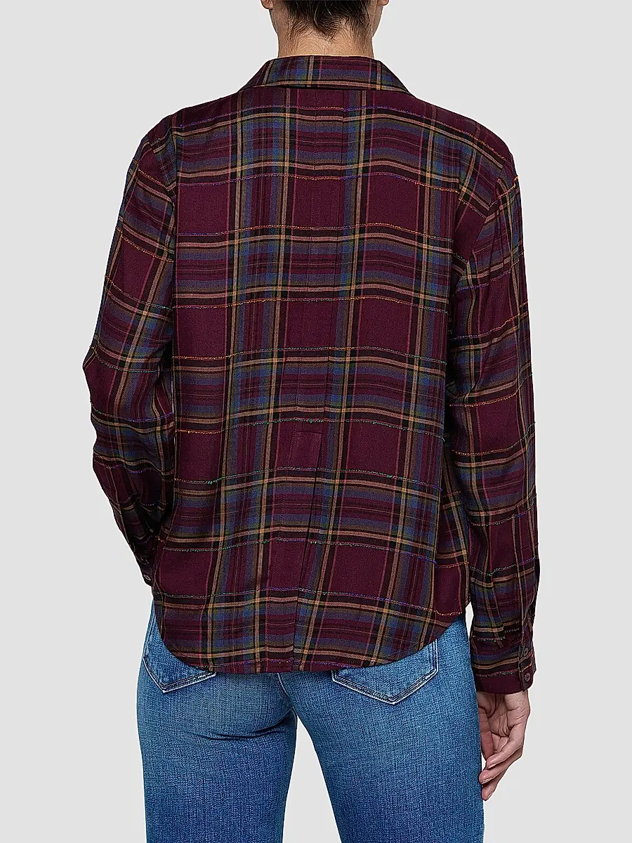 L'Agence Women's Suzette Plaid Button-Front Shirt | Thumbnail 3 L'Agence Women's Suzette Plaid Button-Front Shirt | Thumbnail 3