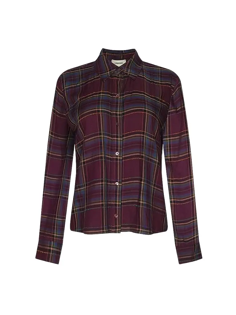 L'Agence Women's Suzette Plaid Button-Front Shirt