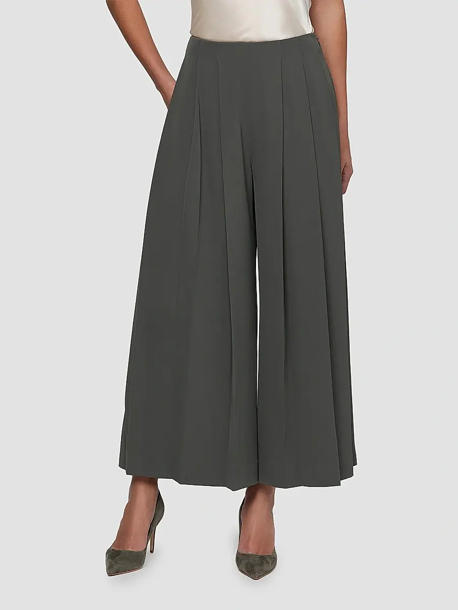 L'Agence Women's Novalynn Pleated Crop Pants | Thumbnail 4