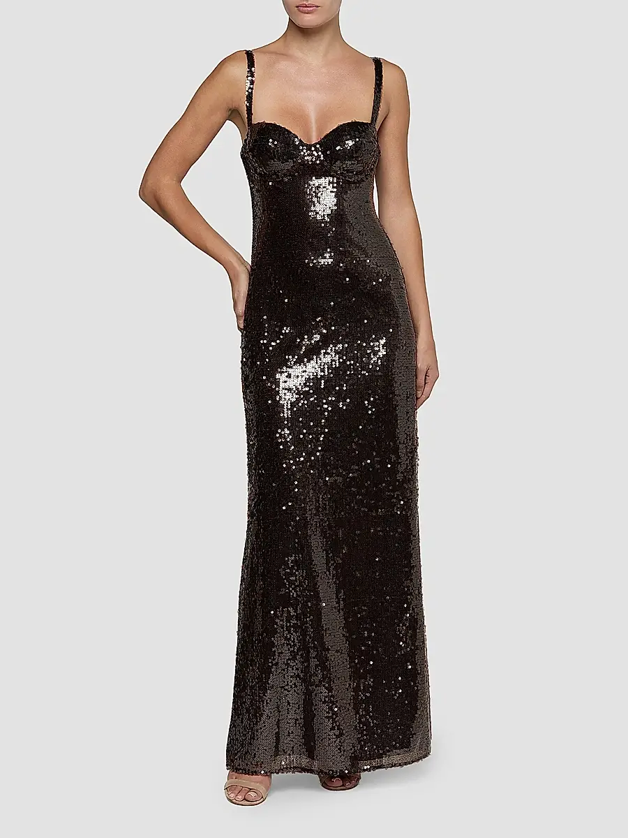 L'Agence Women's Sayla Embellished Maxi Dress | Thumbnail 2