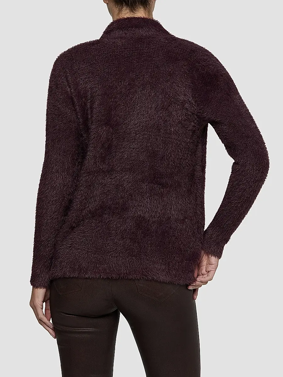 L'Agence Women's Mist Fuzzy Collared Cardigan | Thumbnail 3 L'Agence Women's Mist Fuzzy Collared Cardigan | Thumbnail 3