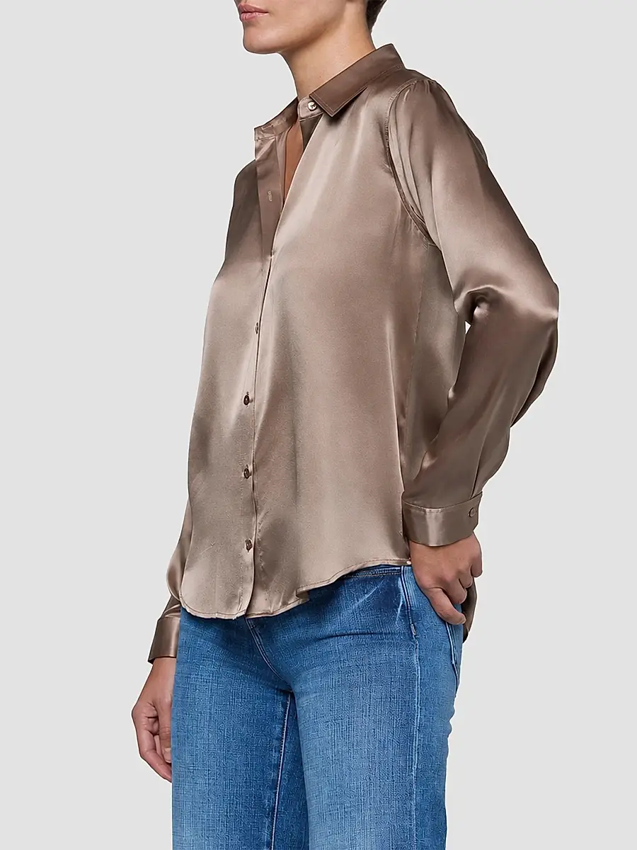 L'Agence Women's Tyler Silk Satin Blouse | Thumbnail 5 L'Agence Women's Tyler Silk Satin Blouse | Thumbnail 5