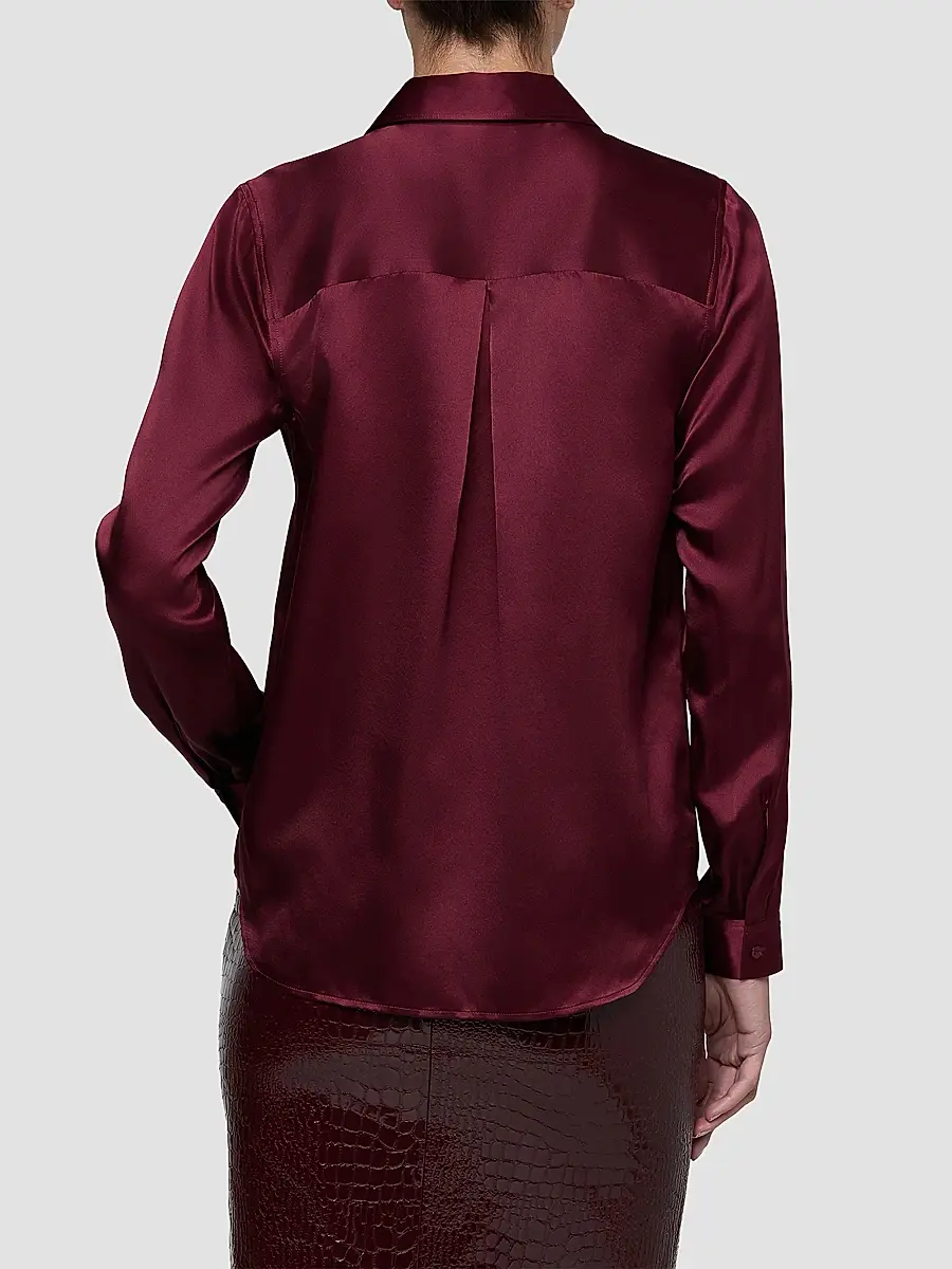 L'Agence Women's Tyler Silk Satin Blouse | Thumbnail 3 L'Agence Women's Tyler Silk Satin Blouse | Thumbnail 3