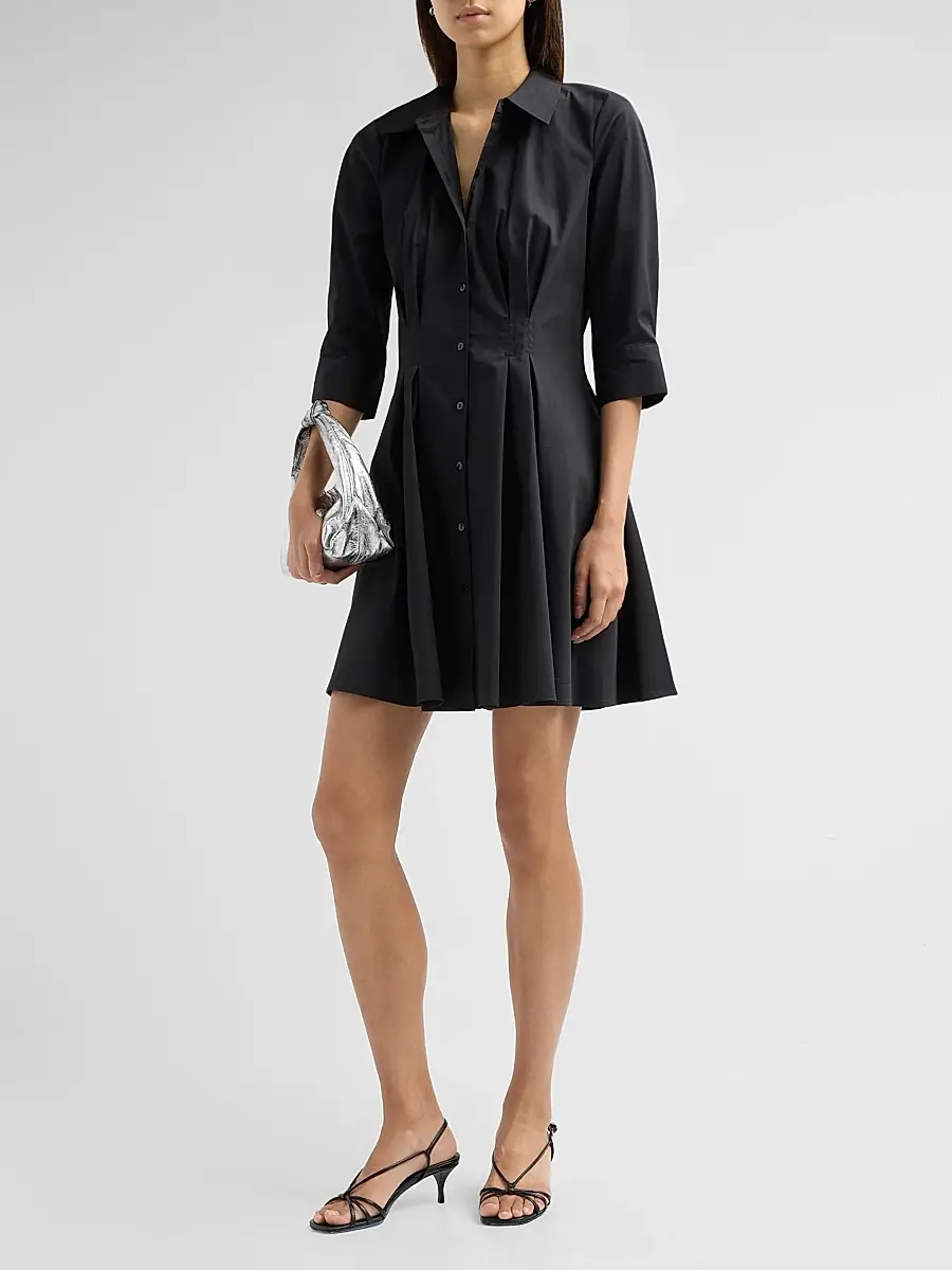 L'Agence Women's Journi Pintuck Minidress | Thumbnail 4