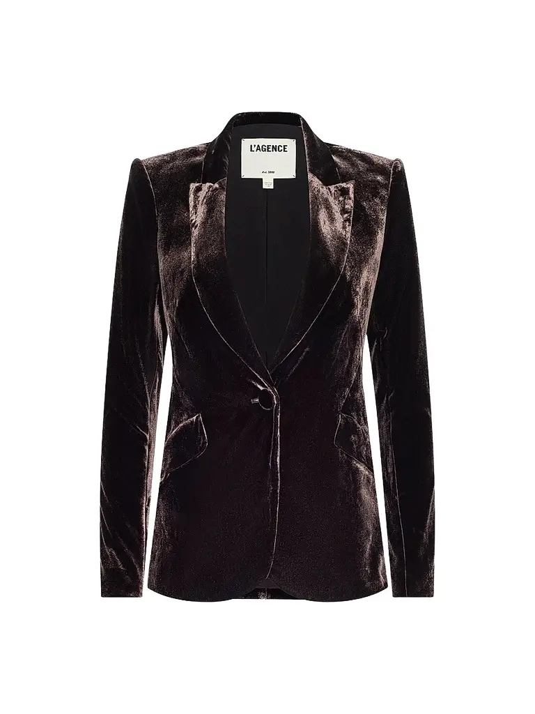 L'Agence Women's Chamberlain Velvet Blazer