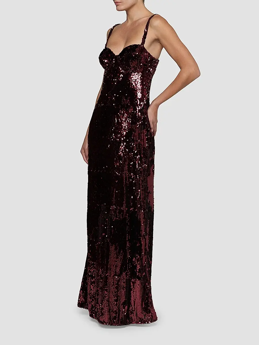 L'Agence Women's Sayla Sequin Gown | Thumbnail 4 L'Agence Women's Sayla Sequin Gown | Thumbnail 4