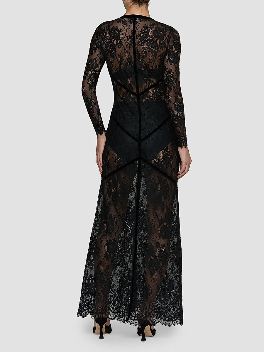 L'Agence Women's Poesy Lace Maxi Dress | Thumbnail 3