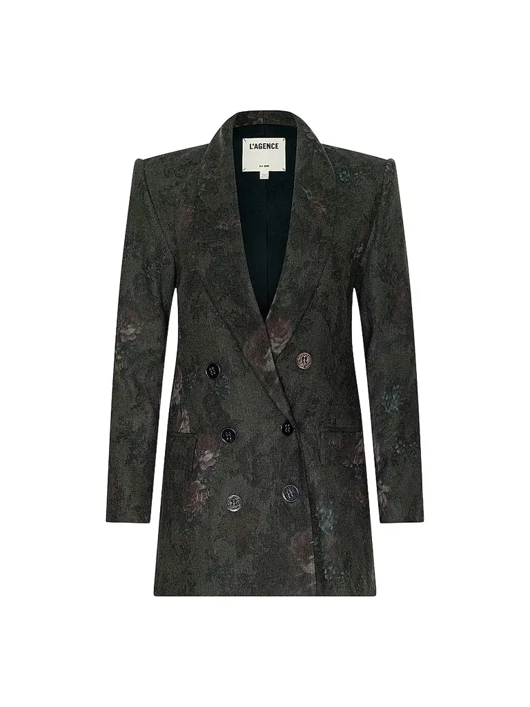 L'Agence Women's Jayda Relaxed Double-Breasted Blazer
