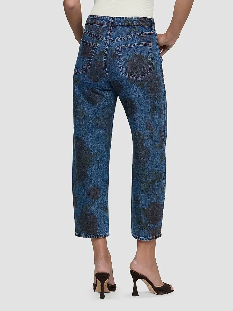 L'Agence Women's Mallis High-Rise Bow-Leg Crop Jeans | Thumbnail 3 L'Agence Women's Mallis High-Rise Bow-Leg Crop Jeans | Thumbnail 3
