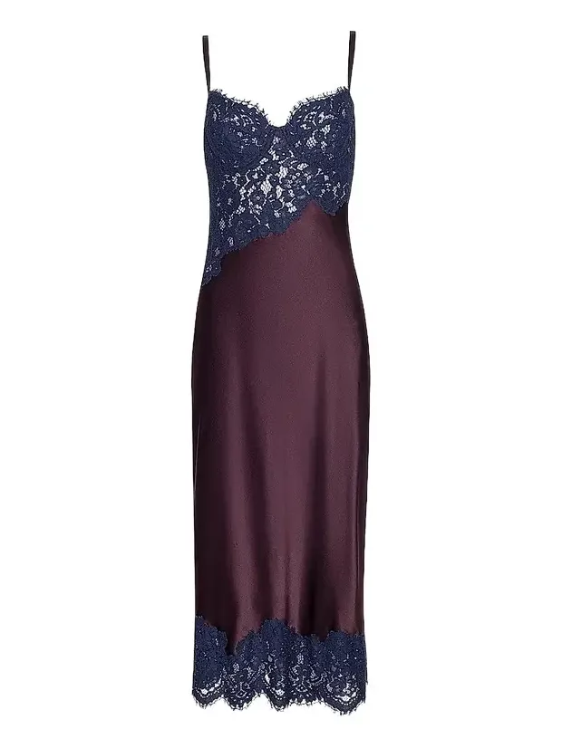 Women's Araminta Lace Appliqué Midi Slipdress