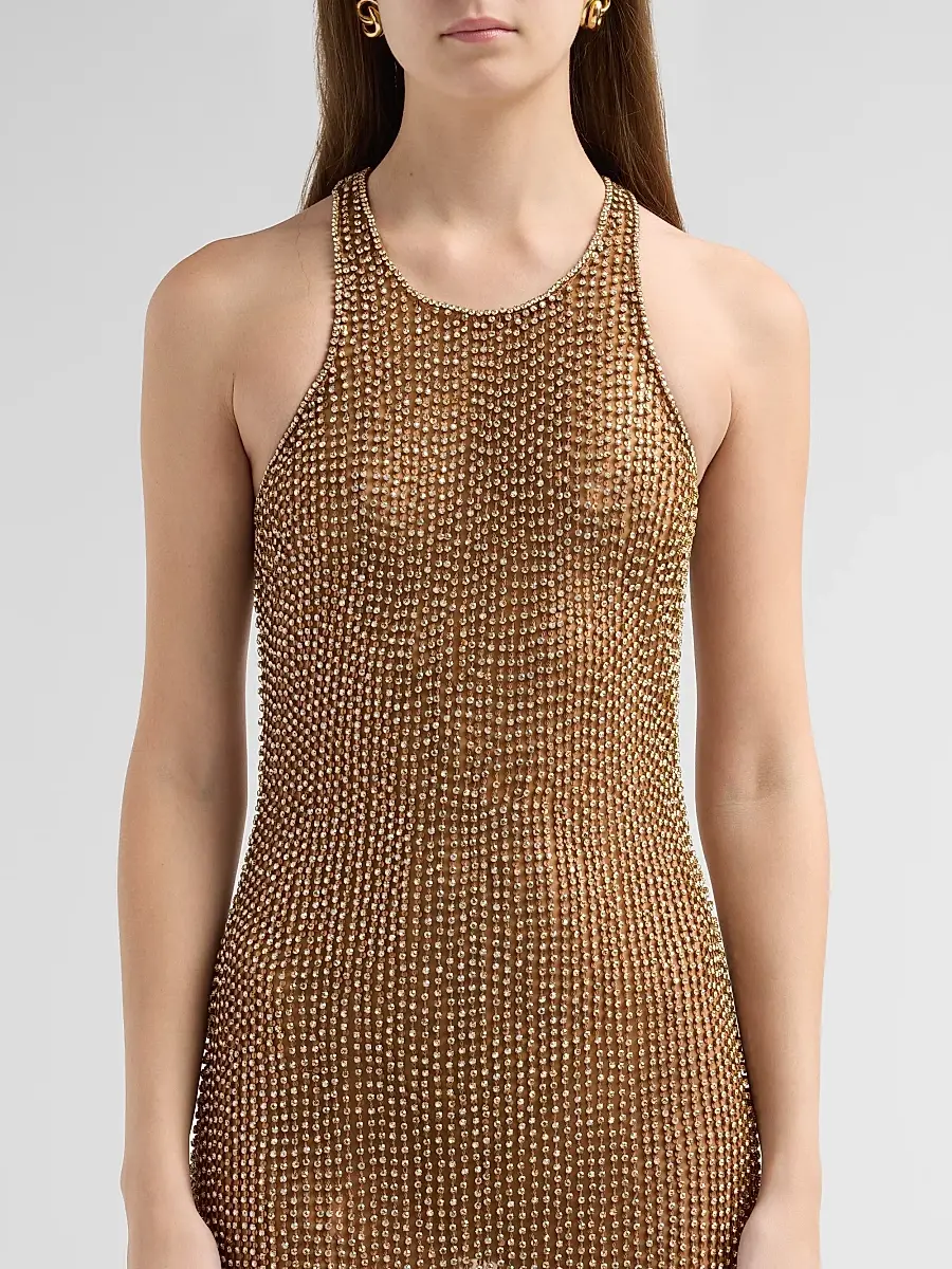 L'Agence Women's Paula Racerneck Bead Gown | Thumbnail 5 L'Agence Women's Paula Racerneck Bead Gown | Thumbnail 5