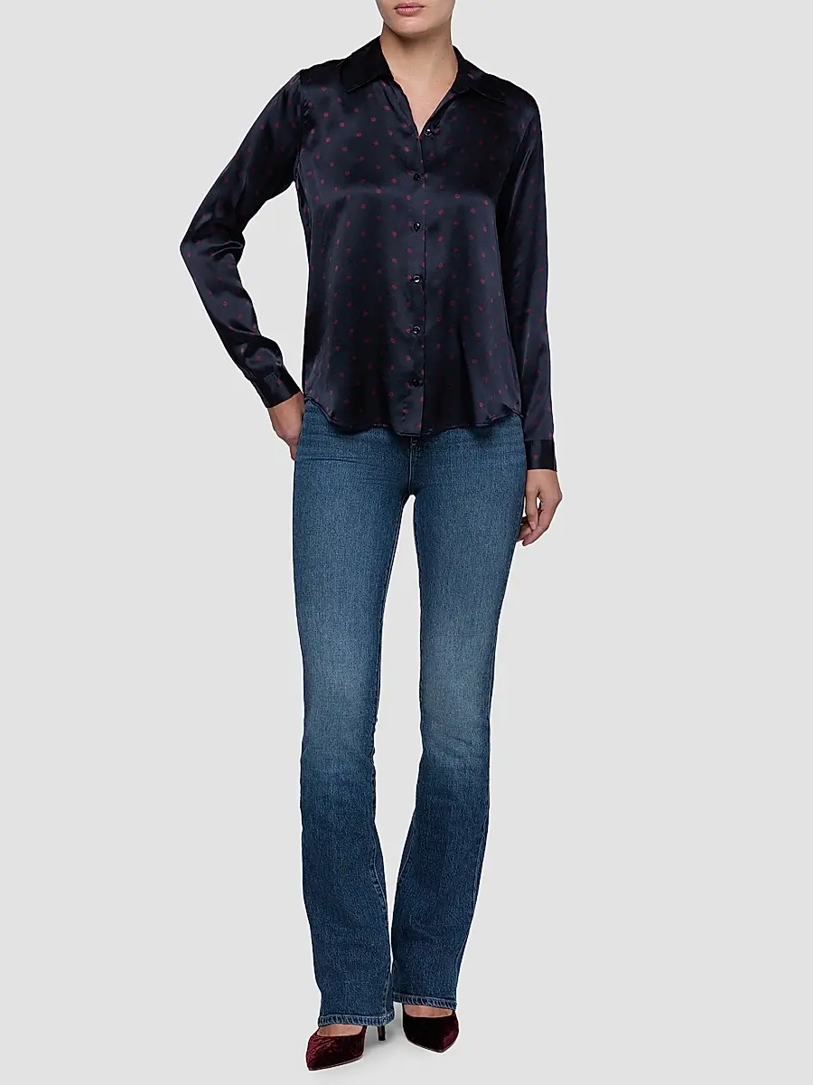 L'Agence Women's Tyler Polka Dot Silk Blouse | Thumbnail 2 L'Agence Women's Tyler Polka Dot Silk Blouse | Thumbnail 2