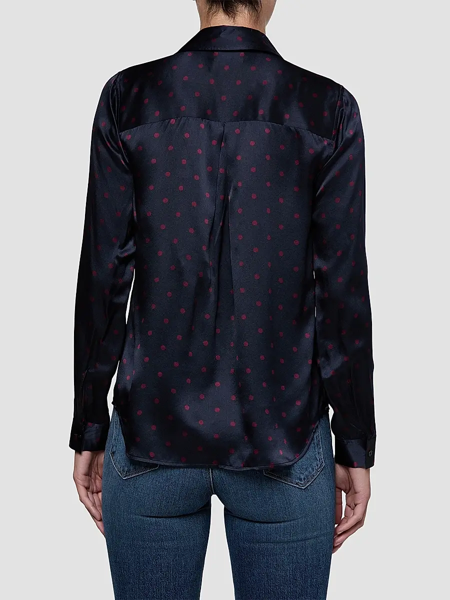 L'Agence Women's Tyler Polka Dot Silk Blouse | Thumbnail 3 L'Agence Women's Tyler Polka Dot Silk Blouse | Thumbnail 3