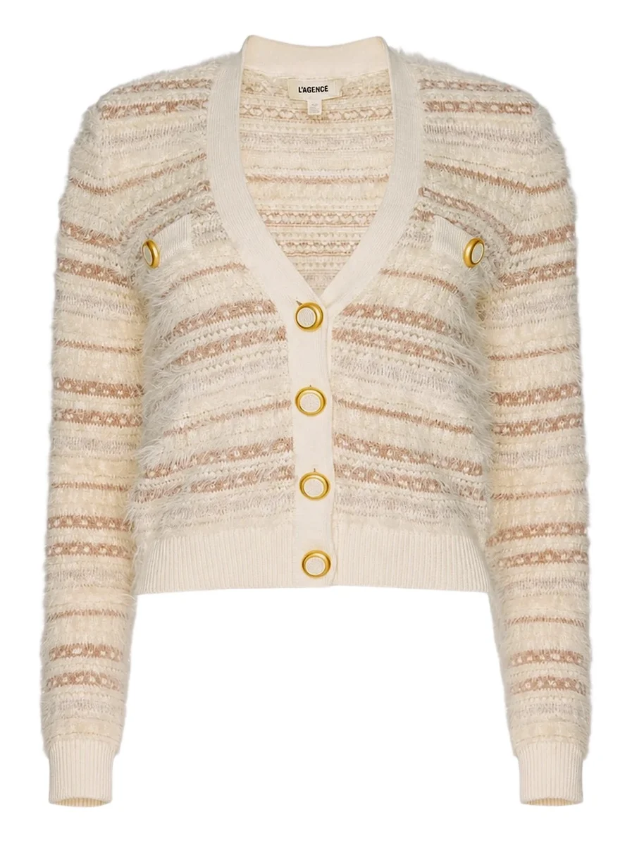 Women's Ariadne Striped V-Neck Cardigan Women's Ariadne Striped V-Neck Cardigan