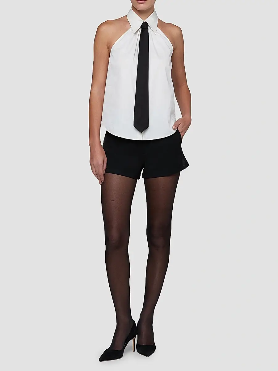 L'Agence Women's Wren Necktie Halter Top | Thumbnail 2 L'Agence Women's Wren Necktie Halter Top | Thumbnail 2